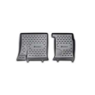 Резиновые коврики (3 ряд) салон (2 шт, Novline) Qashqai+2 Nissan Qashqai 2007-2010 гг.