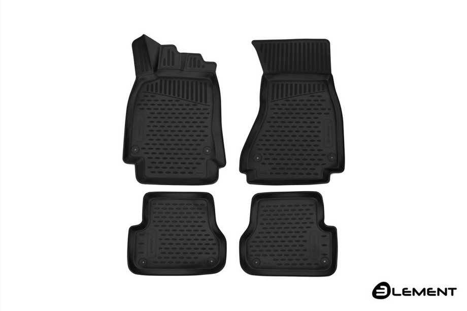 3D резиновые коврики в салон (4 шт, Novline, Sedan) Image