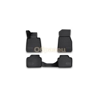 3D резиновые коврики в салон (4 шт, Novline) (SH) AK, MK, 4WD (П. Р.) Subaru Forester 2008-2013 гг.