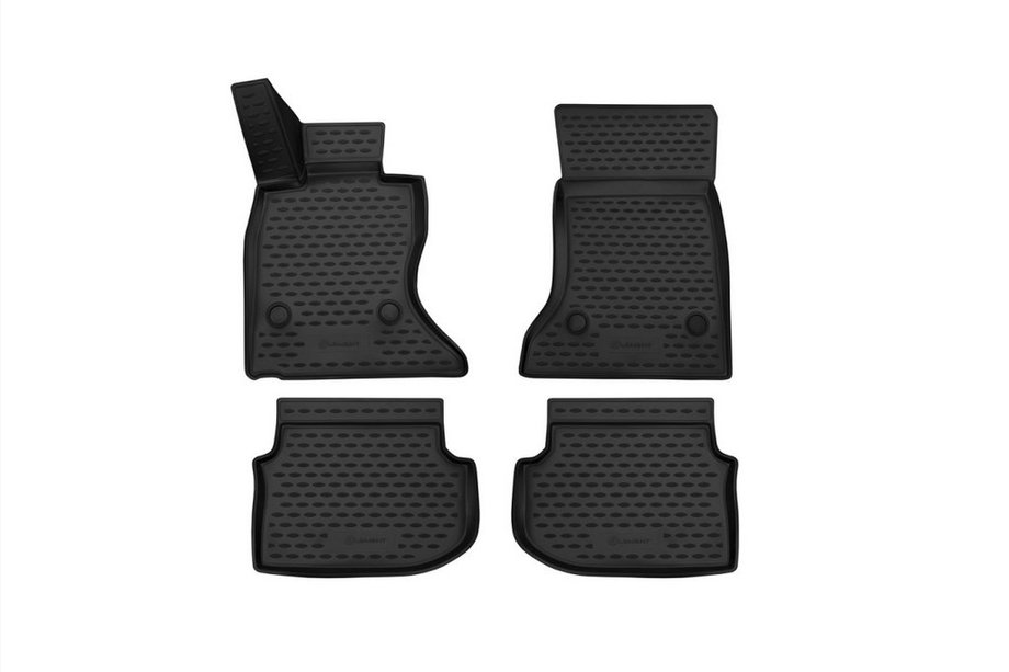 3D резиновые коврики в салон (4 шт, Novline) F10 Image