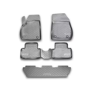 Резиновые коврики в салон (5 шт, Novline) 5 мест Opel Zafira C Tourer 2011-2019 гг.