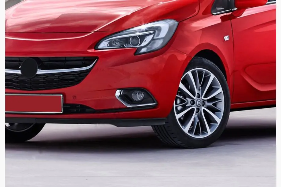 Opel Corsa E 2015-2019 гг. Накладки на противотуманные фары (2 шт, нержавейка) Carmos - Турецкая Нержавеющая Сталь Image