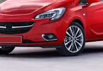 Opel Corsa E 2015-2019 гг. Накладки на противотуманные фары (2 шт, нержавейка) Carmos - Турецкая Нержавеющая Сталь фото 1
