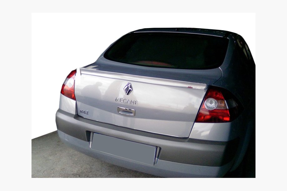 Renault Megane II 2004-2009 гг. Спойлер Седан (грунтованный под покраску) Image