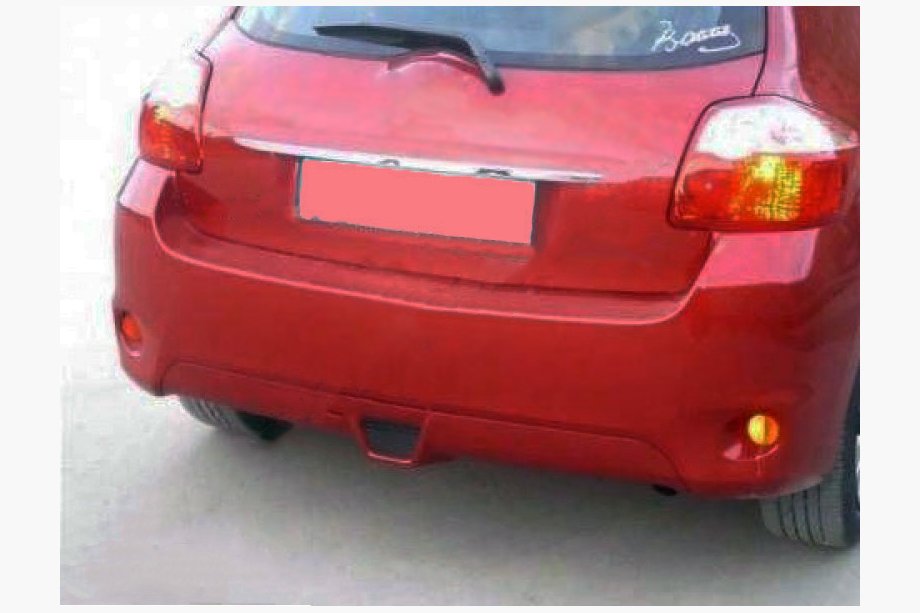 Toyota Auris 2007-2012 гг. Накладка на задний бампер (грунтованная под покраску) Image