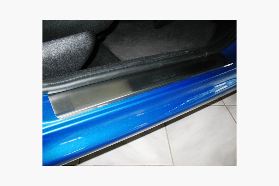 Peugeot 206 1998-2024 гг. Накладки на пороги Natanika Premium (4 шт, нержавейка) Image