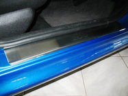 Peugeot 206 1998-2024 гг. Накладки на пороги Natanika Premium (4 шт, нержавейка) фото 1