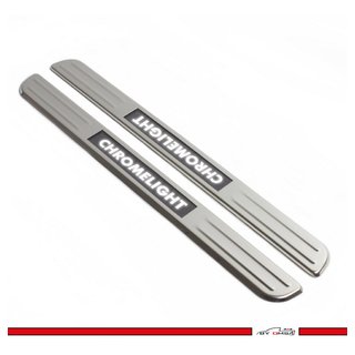 Беспроводные LED накладки на пороги (2 шт) Volkswagen Amarok 2010-2022 гг. фото 2