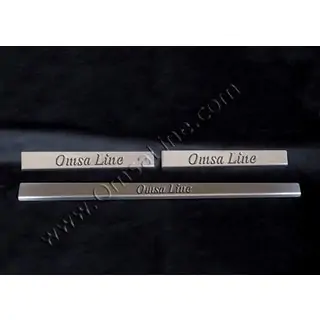 Накладки на пороги OmsLine нержавейка фото 2