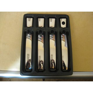 Хромированные Накладки на Ручки Дверей (4 шт, Нержавейка) Lada Kalina 2004-2011 гг.