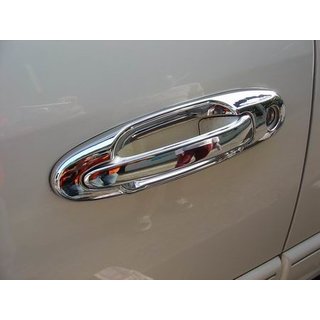 Хромированные Накладки на Ручки с Окантовкой (8 шт, Пластик) Lexus LX470 1998-2007 гг. фото 1