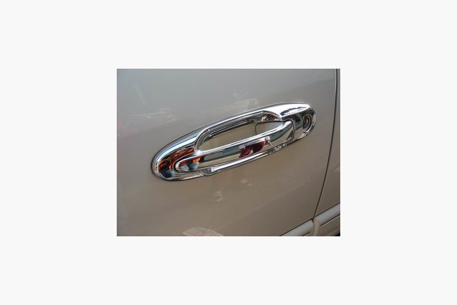 Lexus LX470 1998-2007 гг. Хромированные Накладки на Ручки с Окантовкой (8 шт, Пластик) Image