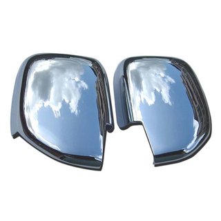 Хромированные Накладки на Зеркала (2 шт., пластик) Toyota Land Cruiser 100 1998-2007 гг.