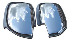 Toyota Land Cruiser 100 1998-2007 гг. Хромированные Накладки на Зеркала (2 шт., пластик) фото 1