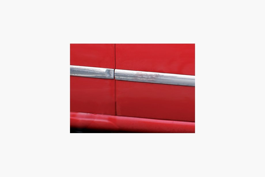 Ford Fiesta 2002-2008 гг. Распродажа !!! Накладки на двери из нержавейки (2002-2006, 4 шт) Image