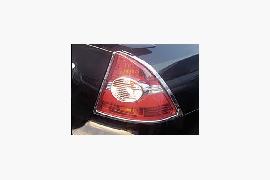 Ford Focus II 2005-2008 гг. Хромированные Накладки на Задние Фонари (Нержавейка) 2 шт. Image