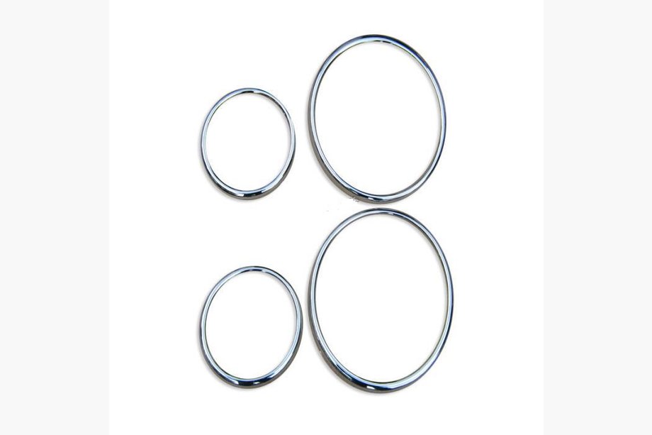 Mercedes E-сlass W210 1995-2002 гг. Хром Накладки на Фары (Тайвань, 2 шт, пластик) Image