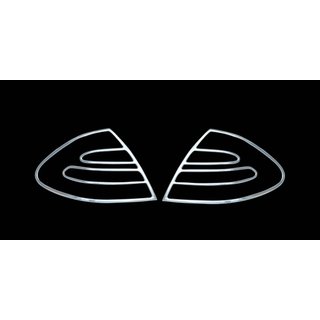 Хром Накладки на Задние Фонари (2 шт, пластик) Mercedes E-сlass W211 2002-2009 гг.