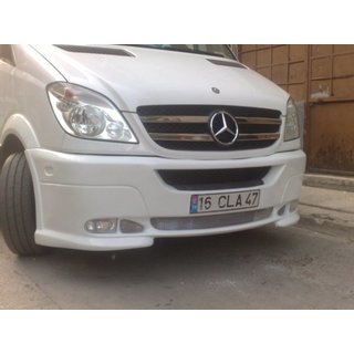 Передний бампер 2 фары (2006-2013) Mercedes Sprinter W906 2006-2018 гг. фото 2