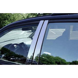 Накладки на дверные стойки из нержавеющей стали (6 шт) Skoda Superb 2015-2024 гг.