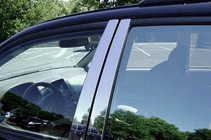 Skoda Superb 2015-2024 гг. Накладки на дверные стойки из нержавеющей стали (6 шт) фото 1