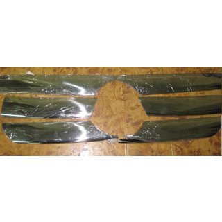 Широкие накладки на решетку (6 шт, нержавейка) Mercedes ML W163 1997-2005 гг.