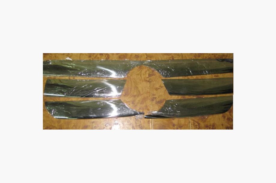 Mercedes ML W163 1997-2005 гг. Широкие накладки на решетку (6 шт, нержавейка) Image