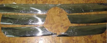 Mercedes ML W163 1997-2005 гг. Широкие накладки на решетку (6 шт, нержавейка) фото 1