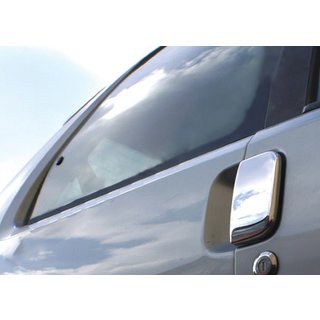 Хромированные Накладки на Ручки Дверей (4 шт, Нержавейка) Peugeot 106 1991-2003 гг.