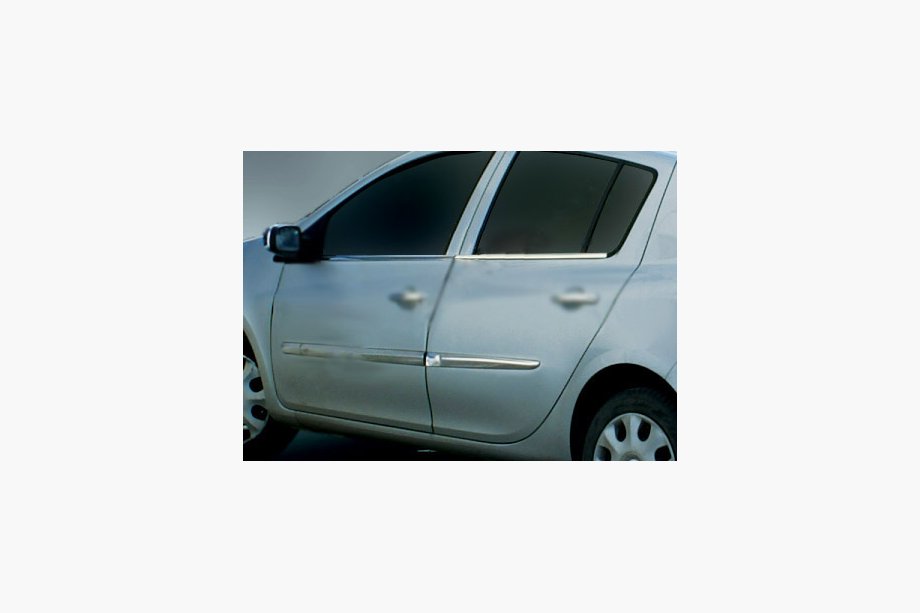 Renault Clio III 2005-2012 гг. Дверные Молдинги Нержавеющая Сталь (4 шт) Image