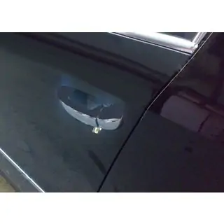 Хромированные плоские накладки на ручки (4 шт, нержавейка)