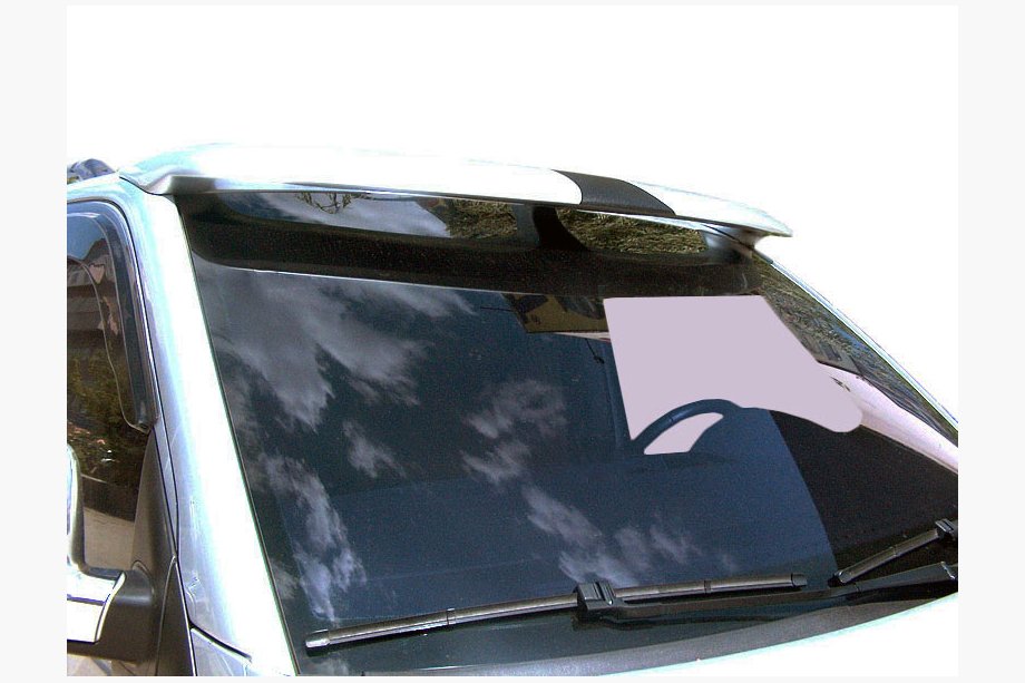 Volkswagen T5 Transporter 2003-2010 гг. Козырек на лобовое стекло (под покраску) Image