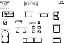 Chevrolet Blazer 1995-2005 гг. Накладки на торпеду Титан фото 2