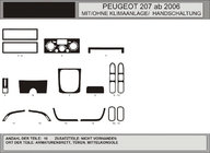 Peugeot 207 2006-2014 гг. Накладки на панель приборов (Hartman) фото 1
