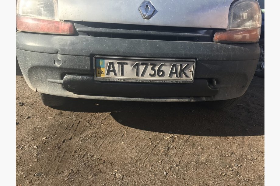 Renault Kangoo 1998-2008 гг. Зимняя нижняя решетка (1998-2003) Глянцевая Фото 3