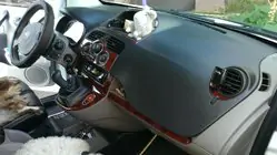 Renault Kangoo 2008–2020 гг. Накладки на Панель Приборов Карбон фото 3