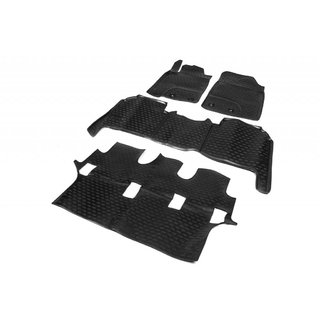 Резиновые коврики в салон (Novline, 2012-2015) Toyota Land Cruiser 200 2007-2021 гг. фото 1