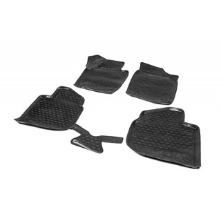 3D резиновые коврики в салон (4 шт, Novline) Skoda Rapid 2012-2019 гг. фото 1