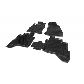 Резиновые коврики (4 шт, Niken 3D) Toyota Hilux 2015- гг. фото 1