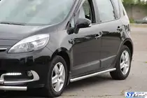 Renault Scenic/Grand 2009-2016 гг. Боковые трубы BB001 (2 шт., нержавейка) фото 3