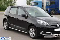 Renault Scenic/Grand 2009-2016 гг. Боковые трубы BB001 (2 шт., нержавейка) фото 2