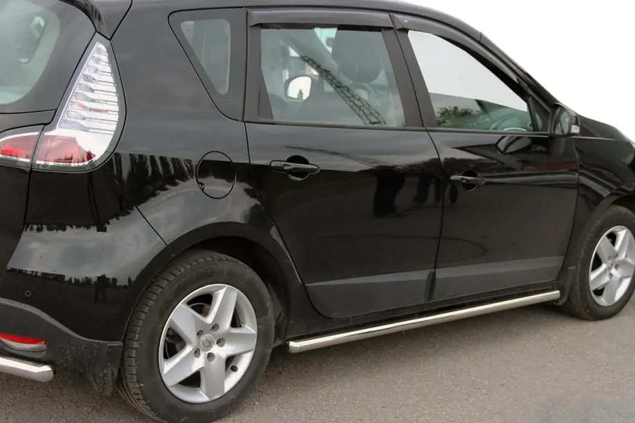 Renault Scenic/Grand 2009-2016 гг. Боковые трубы BB001 (2 шт., нержавейка) Image