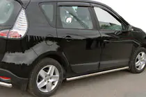 Renault Scenic/Grand 2009-2016 гг. Боковые трубы BB001 (2 шт., нержавейка) фото 1