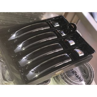 Накладки на ручки с черной полосой (4 шт, ABS) Ford Transit 2014- гг. фото 2