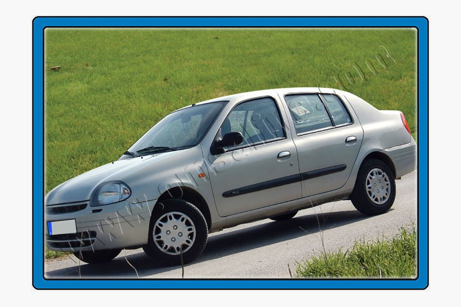 Renault Clio II 1998-2005 гг. Хромированные Накладки на Ручки (Нержавейка) 4 шт, OmsaLine - Итальянская Нержавейка Фото 2