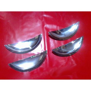 Чашечки под ручки дверей (4 шт., нержавейка) Renault Sandero 2007-2013 гг.