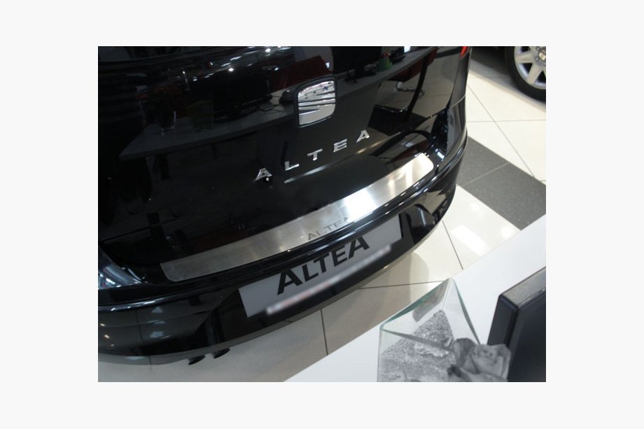 Seat Altea 2004-2015 гг. Накладка на задний бампер Nataniko (стандарт, нержавейка) Image