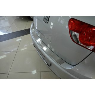 Накладка на задний бампер Natanika (XL, Нержавейка) Seat Altea 2004-2015 гг.