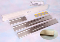 Seat Exeo 2008-2013 гг. Накладки на пороги Natanika Standard (4 шт, нержавейка) фото 1