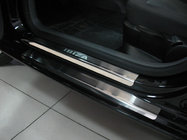 Seat Ibiza 2010-2017 гг. Накладки на Пороги Nataniko (8 шт., Нержавейка) фото 1